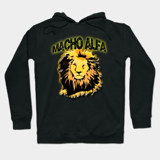 Lion Desing Macho Alfa Hoodie